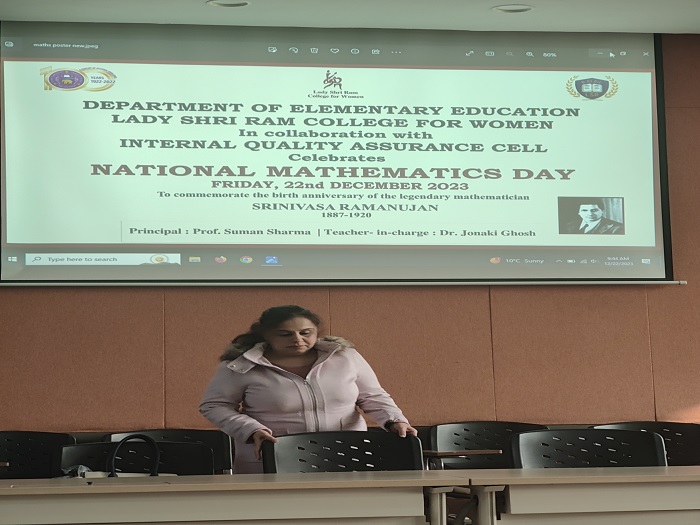 Teacher workshop at LSR National Math Day
